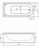 Акриловая ванна TRITON Стандарт 130 643 130x70 – купить в интернет магазине MissAqua - фото 1
