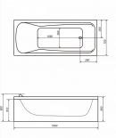 Акриловая ванна TRITON Стандарт 170x70 5033 170x70 – купить в интернет магазине MissAqua - фото 1