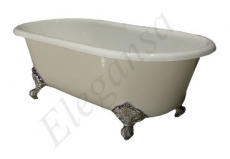 Чугунная ванна ELEGANSA GRETTA CHROME 170x75 - фото для каталога