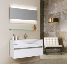 Комплект мебели для ванной Aqwella 5 stars Bergamo 80 белая  - фото для каталога