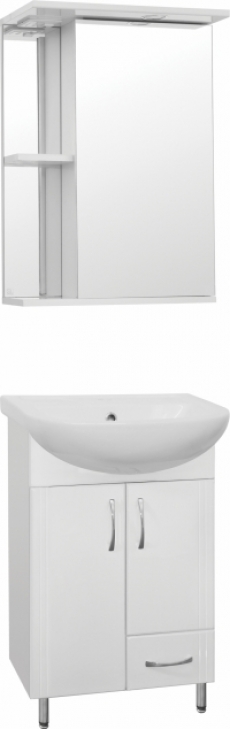 Мебель для ванной Style Line Эко Стандарт №10 50 белая  - фото для каталога