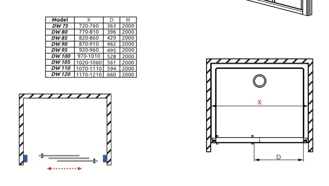 Душевая дверь Radaway Evo DW 95 335095-01-01 – купить за 92 115 р. в ...
