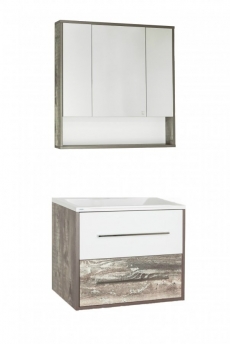 Мебель для ванной Style Line Экзотик 80 Plus древесина/белый  - фото для каталога