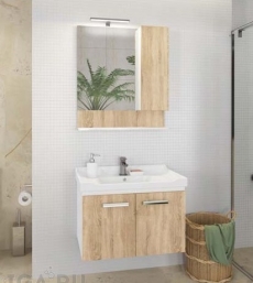Мебель для ванной Comforty Рига 60 дуб сонома  - фото для каталога