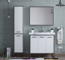 Комплект мебели для ванной Corozo Антик Черно-белый 90  - фото для каталога