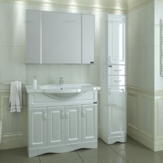 Комплект мебели для ванной СанТа т. Верона - 100 + з. Стандарт - 100  - фото для каталога