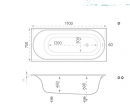 ����� �� ��������� ������� Marmo Bagno �������� 170�75 21635 170x75 - ���� 2