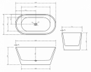 Акриловая ванна Abber AB9203-1.4 20684 140x70 – купить в интернет магазине MissAqua - фото 2