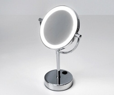 Зеркало увеличительное Wasserkraft LED-подсветкой K-1005  - фото для каталога