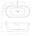 Акриловая ванна Abber AB9299-1.5 27258 150x80 – купить в интернет магазине MissAqua - фото 3