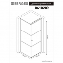   Berges Dark 9090 R/L 29043 90x90 -  2