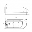 Акриловая ванна Bolu BL-380S R/L 29112 170x75 – купить в интернет магазине MissAqua - фото 1