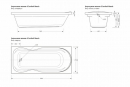 Акриловая ванна Метакам Comfort Maxi 180 23922 180x80 – купить в интернет магазине MissAqua - фото 2