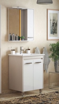 Комплект мебели для ванной Corozo ЛОРЕНА 75 лайн  - фото для каталога