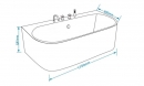 Акриловая ванна Grossman GR-17075-1 31481 170x80 – купить в интернет магазине MissAqua - фото 3
