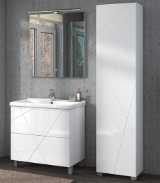 Комплект мебели для ванной Vigo Geometry 60 белый  - фото для каталога