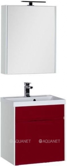 Мебель для ванной Aquanet Латина 60 бордо (1 ящик)  - фото для каталога