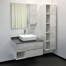 Мебель для ванной Comforty Прага 90 дуб белый  - фото для каталога