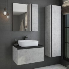 Мебель для ванной Comforty Эдинбург 75 бетон светлый  - фото для каталога