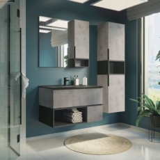 Мебель для ванной Comforty Франкфурт 90 бетон светлый  - фото для каталога