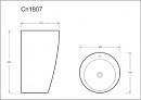  Ceramica Nova 850 CN1807 34405 55x52 -  3