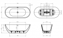 ��������� ����� BelBagno BB701-1700-750-K 40264 170x75 - ���� 3