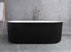 Акриловая ванна Frank F6103 White/Black 170x75 - фото для каталога