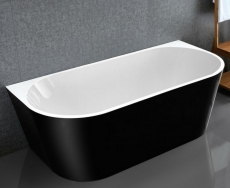 Акриловая ванна Frank F6163 White/Black  - фото для каталога