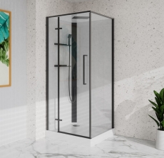   Belbagno UNO-CAB-A-1-90-C-NERO-Bi-TOP-L/R 90x90 -   