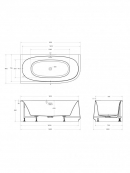 ��������� ����� Cezares CZR-LUX-CORNER-165-80-58-L/R 48135 165x80 - ���� 4