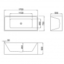 ��������� ����� Azario KATRINA AZ-6601C-17075 49258 170x75 - ���� 3