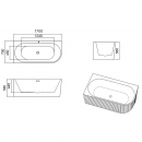 ��������� ����� Azario LAGO GARDA 170x75 R/L 49266 170x75 - ���� 4