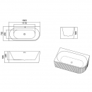 ��������� ����� Azario LAGO GARDA 160x75 R/L 49267 160x75 - ���� 4