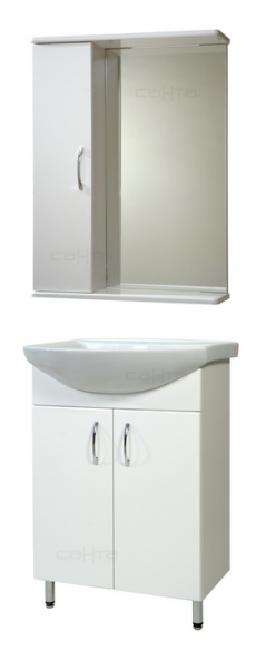 Комплект мебели для ванной СанТа Грация-60+з. Прима-60  - фото для каталога
