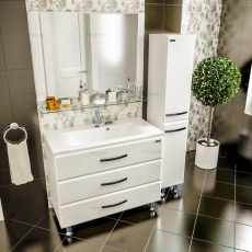 Комплект мебели для ванной СанТа Виктория-100 напольная  - фото для каталога